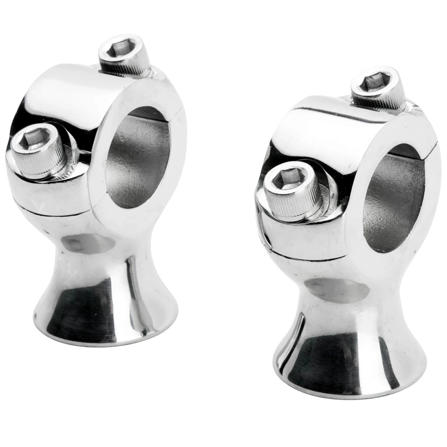 Slimline Risers - Polished Stainless Steel - 1 Inch 1 Slimline Risers - Polished Stainless Steel - 1 Inch