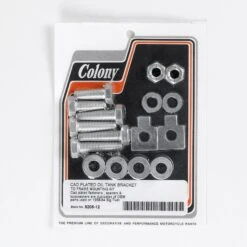 #9206-12 Oil Tank Bracket To Frame Mounting Kit - 1958 - 1964 Panhead - Cad Plated