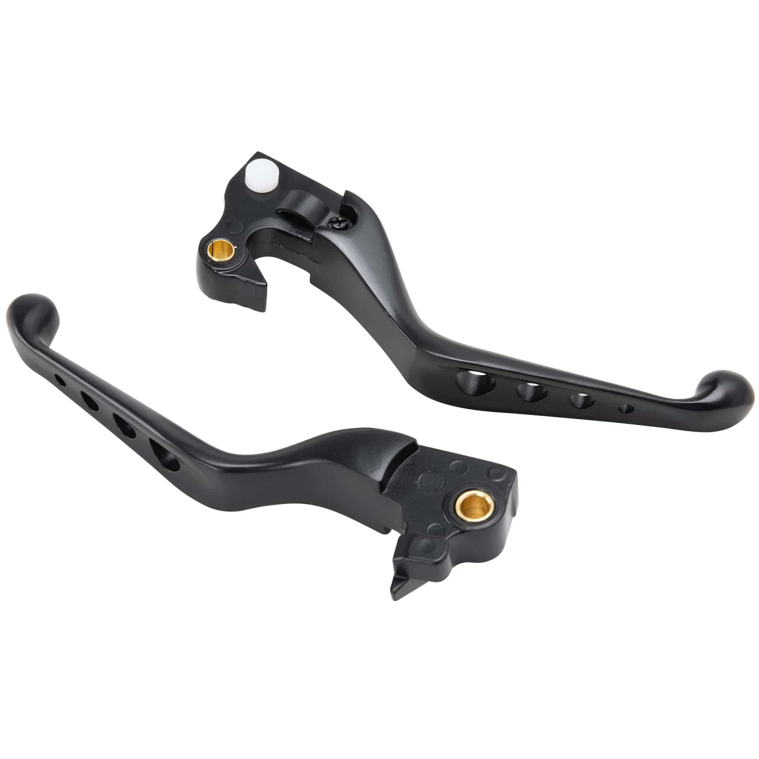 Drilled Black Clutch & Brake Lever Set For 2007 - 2013 XL Sportster 2 Drilled Black Clutch & Brake Lever Set For 2007 - 2013 XL Sportster - Image 2