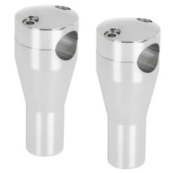 4 Inch Chrome Tapered Handlebar Riser Set