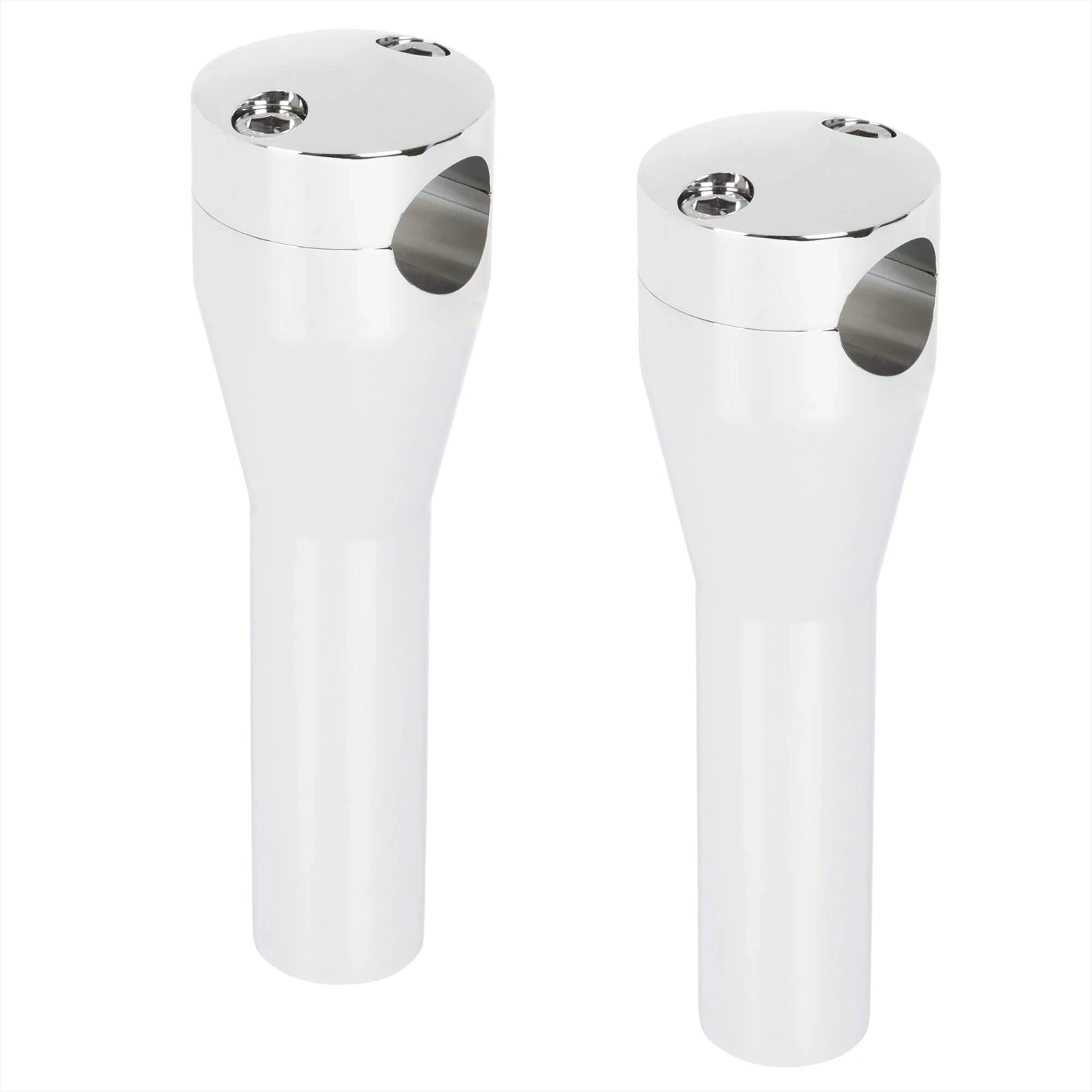 6 Inch Chrome Tapered Handlebar Riser Set 1 6 Inch Chrome Tapered Handlebar Riser Set
