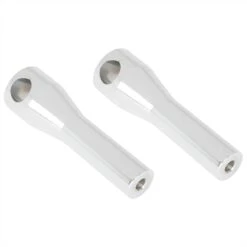 6 Inch Chrome Tapered Handlebar Riser Set 5 6 Inch Chrome Tapered Handlebar Riser Set -Motor Parts Hub 003415 cycle standard 6in chrome tapered handlebar riser set 3