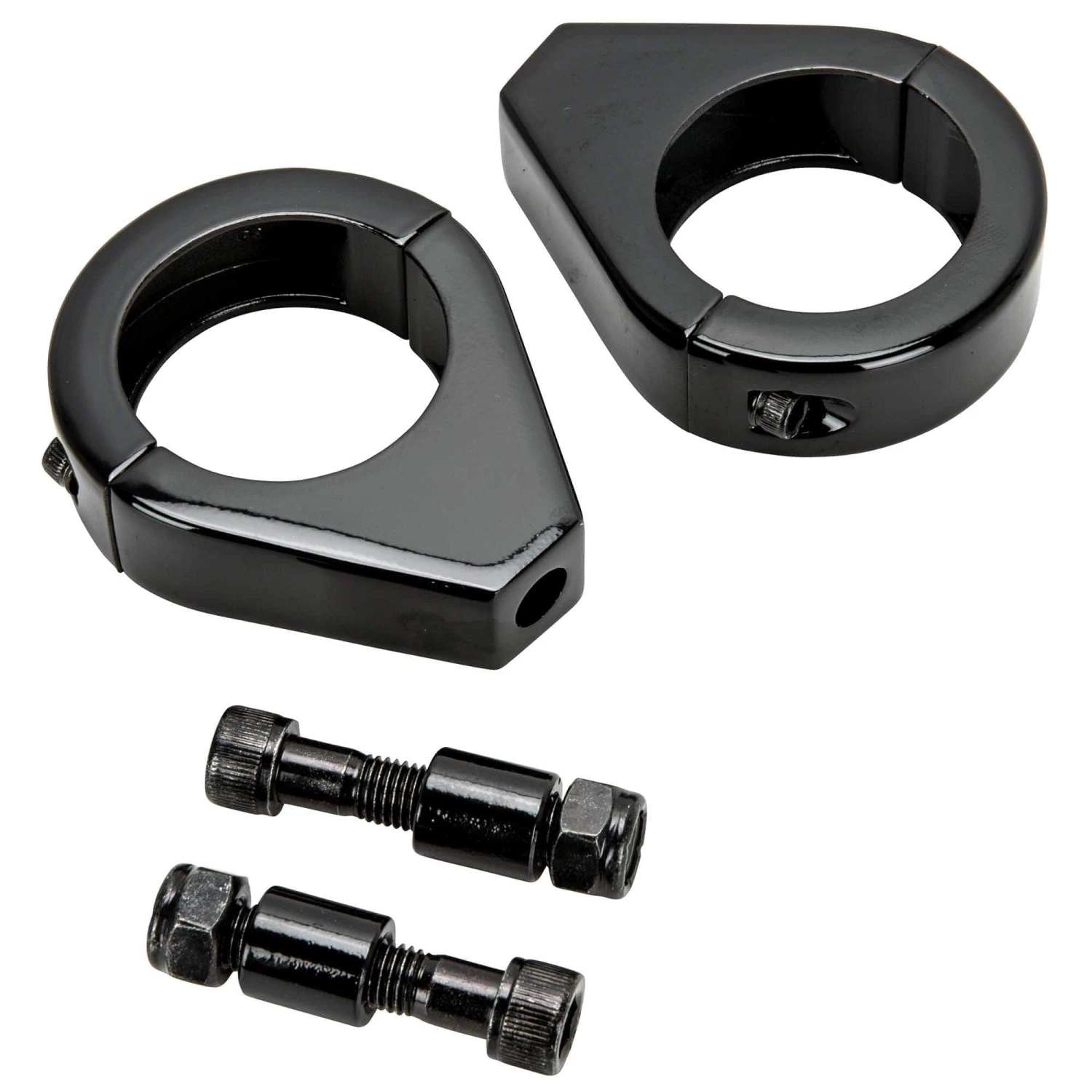 Turn Signal Fork Clamps For 39mm Fork Tubes - Black 1 Turn Signal Fork Clamps For 39mm Fork Tubes - Black