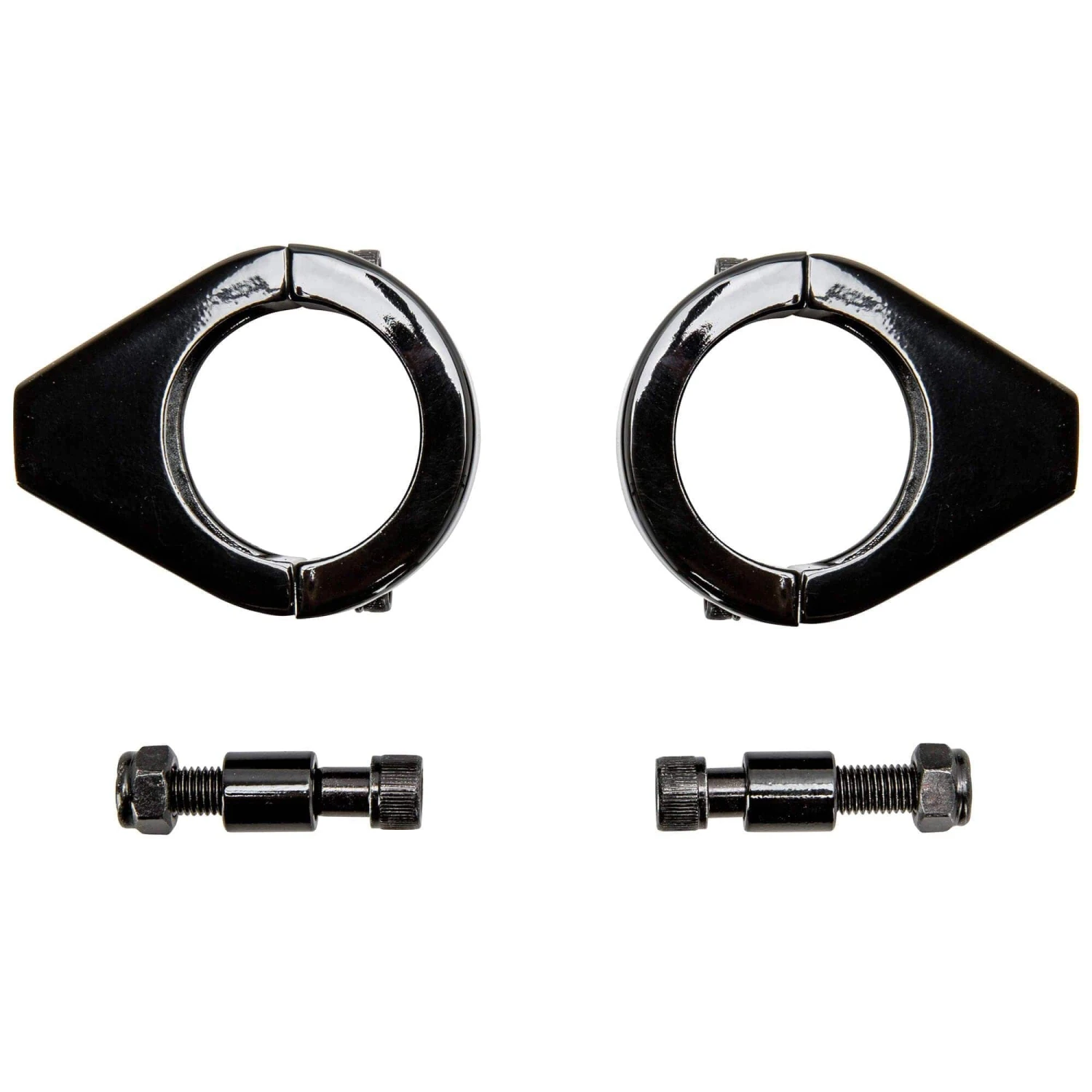 Turn Signal Fork Clamps For 39mm Fork Tubes - Black 3 Turn Signal Fork Clamps For 39mm Fork Tubes - Black - Image 3