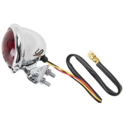 Bates Style Chrome LED Taillight -Motor Parts Hub 004200 Emgo BatesStyleChromeLEDTaillight 5