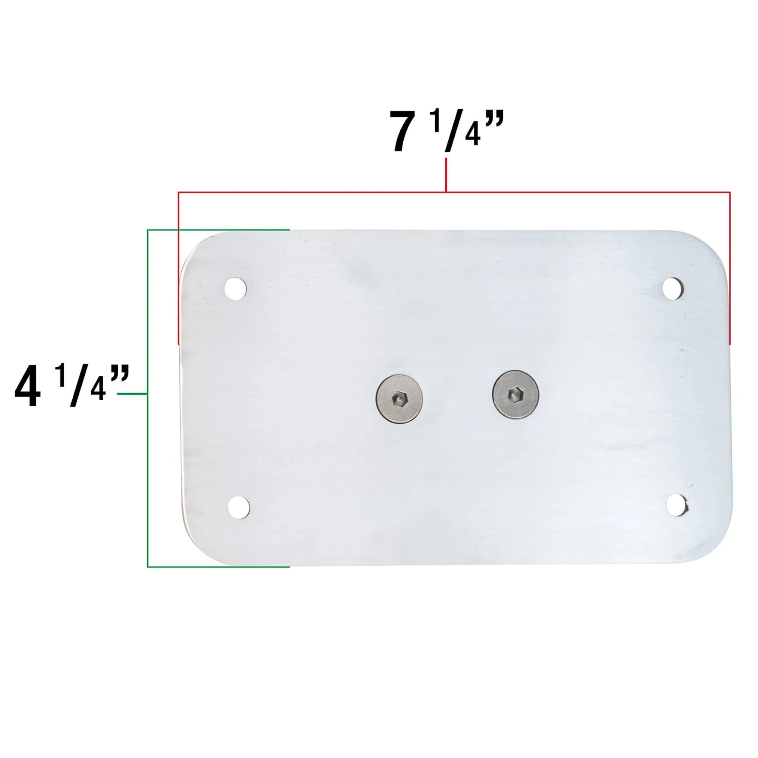 Axle Mount License Plate Bracket - 1 Inch (25mm) Axles - Vertical Or Horizontal - Image 8