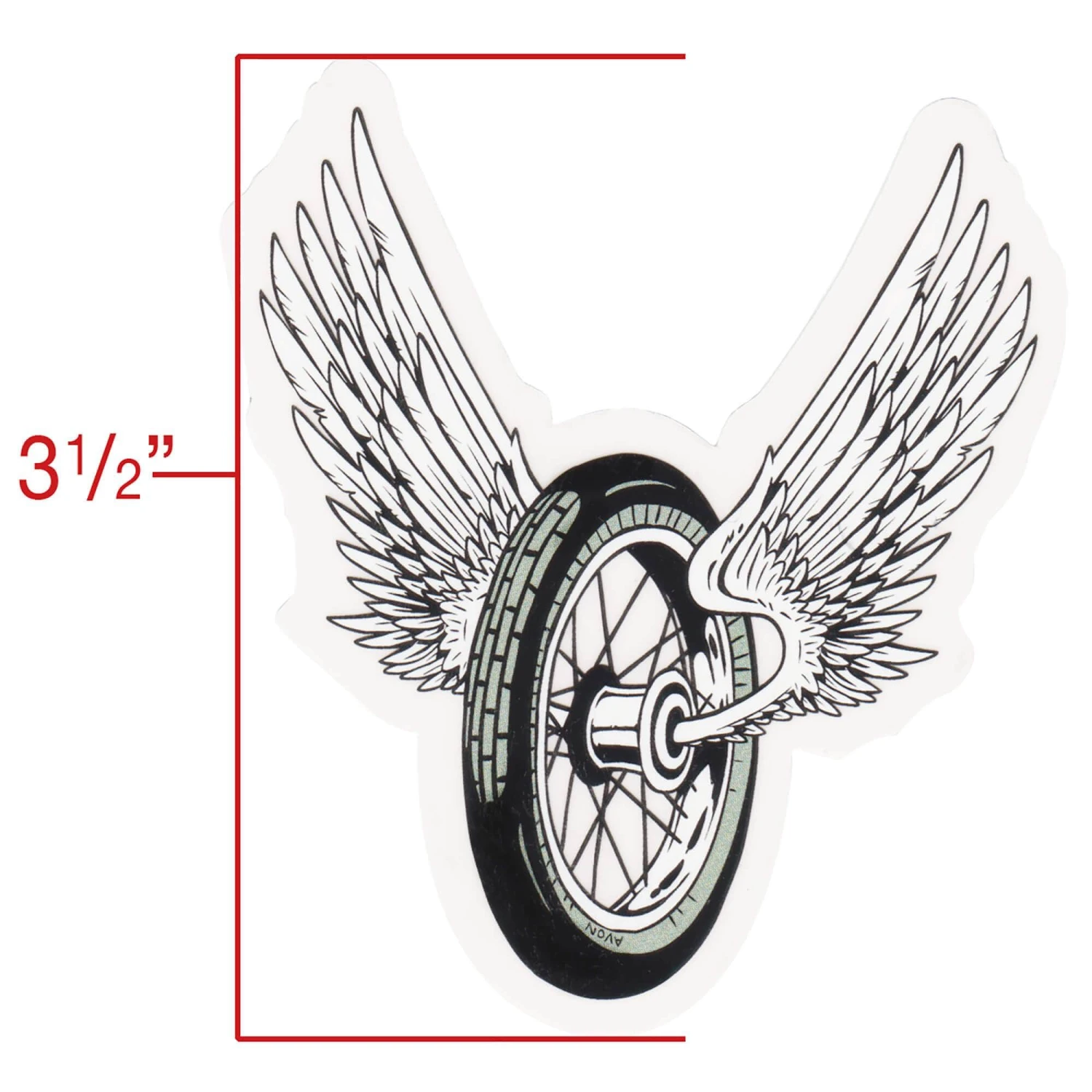 Winged Wheel Sticker - Small 3 Winged Wheel Sticker - Small - Image 3