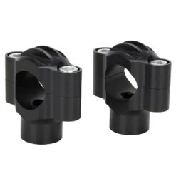 Finned 1" Handlebar Risers - Black