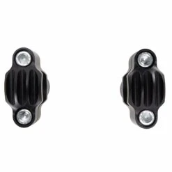 Finned 1" Handlebar Risers - Black 7 Finned 1" Handlebar Risers - Black -Motor Parts Hub 006956 Lowbrow Customs Finned Handlebar Risers Black 1in bars 4