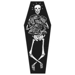 Die Stoked Coffin Sticker