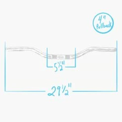 Scrambler Handlebars - 1 Inch - Chrome 22 Scrambler Handlebars - 1 Inch - Chrome -Motor Parts Hub 008171 009249 cycle standard super bar handlebars 1 inch specs