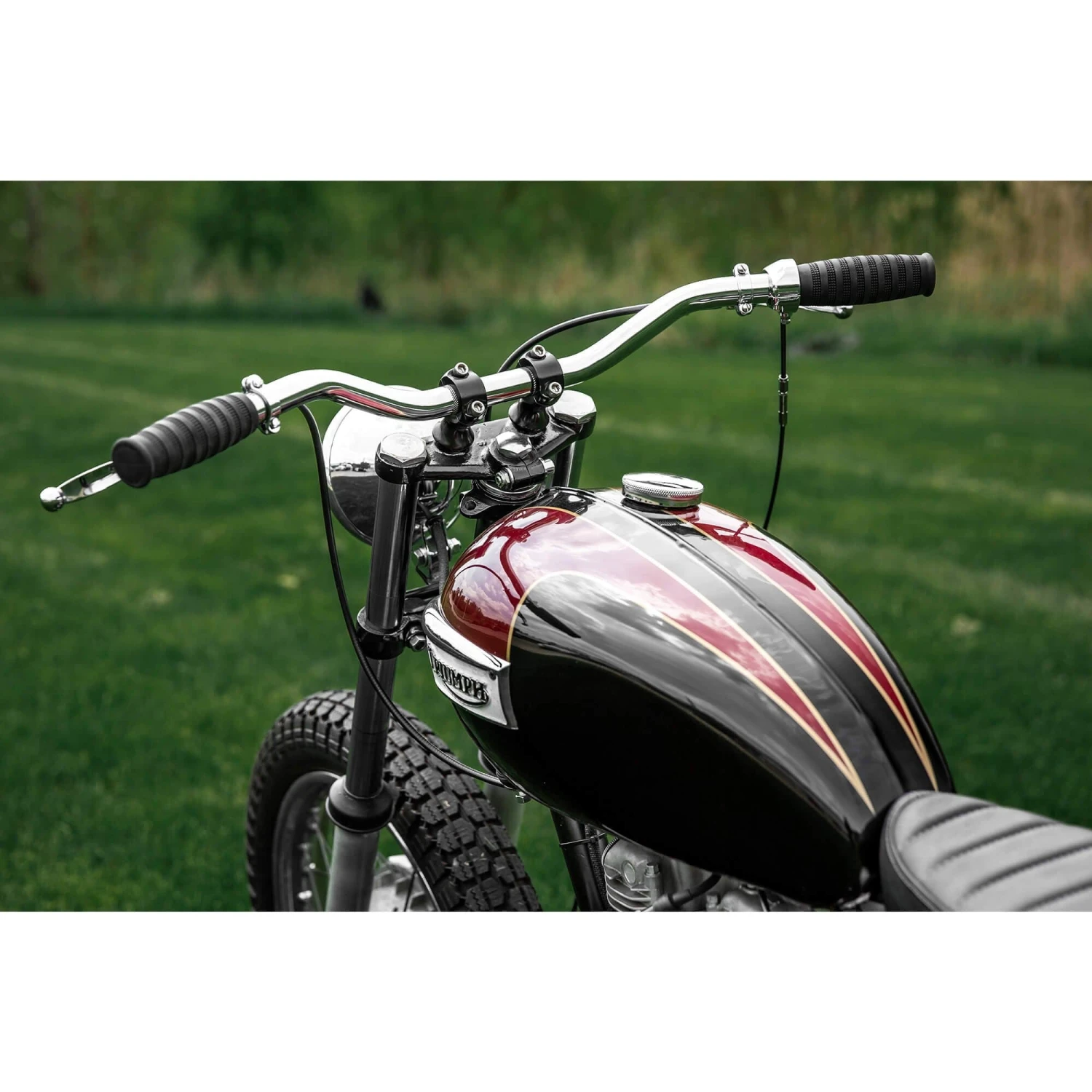 Scrambler Handlebars - 1 Inch - Chrome 17 Scrambler Handlebars - 1 Inch - Chrome - Image 17