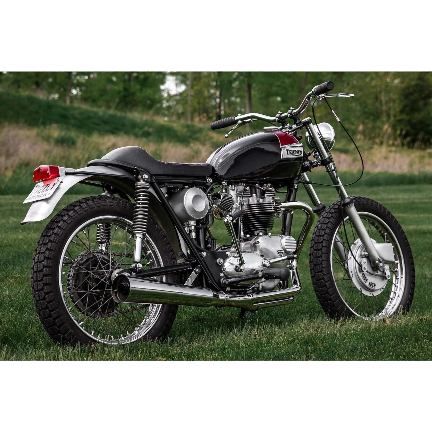 Scrambler Handlebars - 1 Inch - Chrome 19 Scrambler Handlebars - 1 Inch - Chrome - Image 19