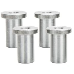 Tophat Blind Threaded Steel Bung 1/4-20 Thread - 4 Pack