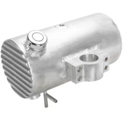 Clamp On Aluminum Oil Tank - 1954 - 1970 Triumph 650 - Finned Ends