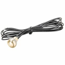 Mini Push Button Switch - Brass -Motor Parts Hub 008366 cycle standard mini push button switch brass 3
