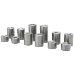 12 Piece Threaded Steel Bung Assortment
