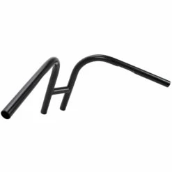 Rabbit Ears Handlebars - 1 Inch - Black -Motor Parts Hub 008776 dimpled lowbrow customs rabbit ears handlebars 1in black dimpled 4