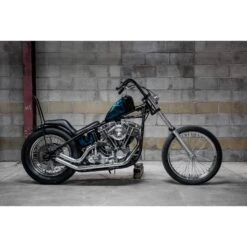 Rabbit Ears Handlebars - 1 Inch - Black -Motor Parts Hub 008776 lowbrow customs rabbit ears handlebars 1in black 1