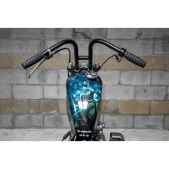 Rabbit Ears Handlebars - 1 Inch - Black -Motor Parts Hub 008776 lowbrow customs rabbit ears handlebars 1in black 3