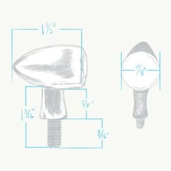 Paradox Red/Amber LED Tail Light / Turn Signals - Smoke Lens - Black -Motor Parts Hub 008830 cycle standard black paradox amber led indicators smoke lens specs 1