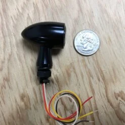 Paradox Red/Amber LED Tail Light / Turn Signals - Smoke Lens - Black -Motor Parts Hub 008831 cycle standard black paradox amber led indicators smoke lens size comparison