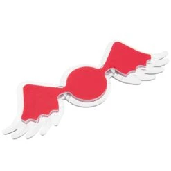 Flying Eyeball Chrome Stick-On 3D Emblem -Motor Parts Hub 008845 lowbrow customs flying eyeball chrome stick on 3d emblem 4