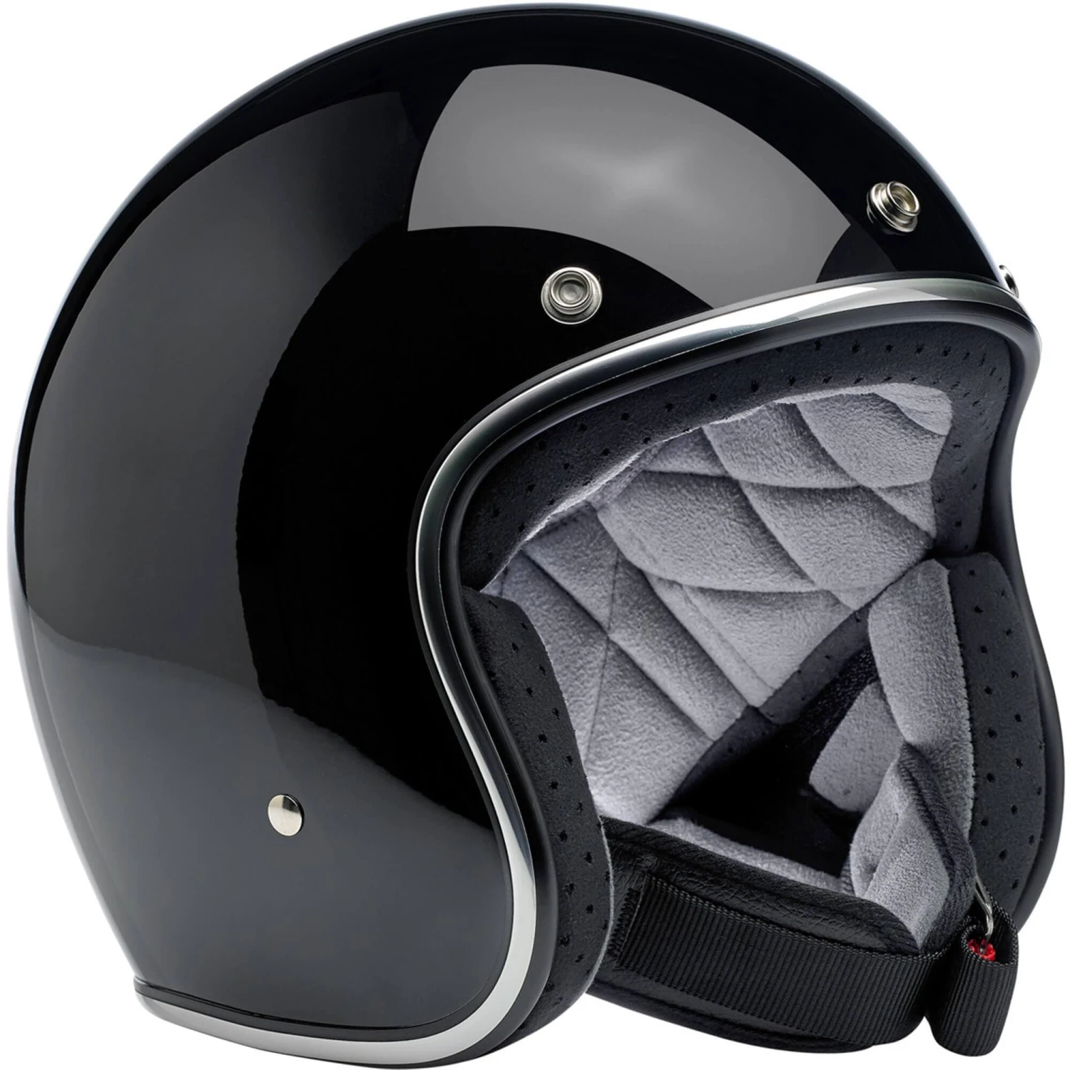 Bonanza Helmet DOT Approved Helmet - Gloss Black 4 Bonanza Helmet DOT Approved Helmet - Gloss Black - Image 4