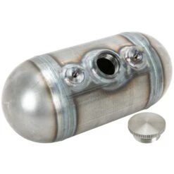 Domed Steel Motorcycle Oil Tank For H-D Sportster Big Twin And Universal Choppers