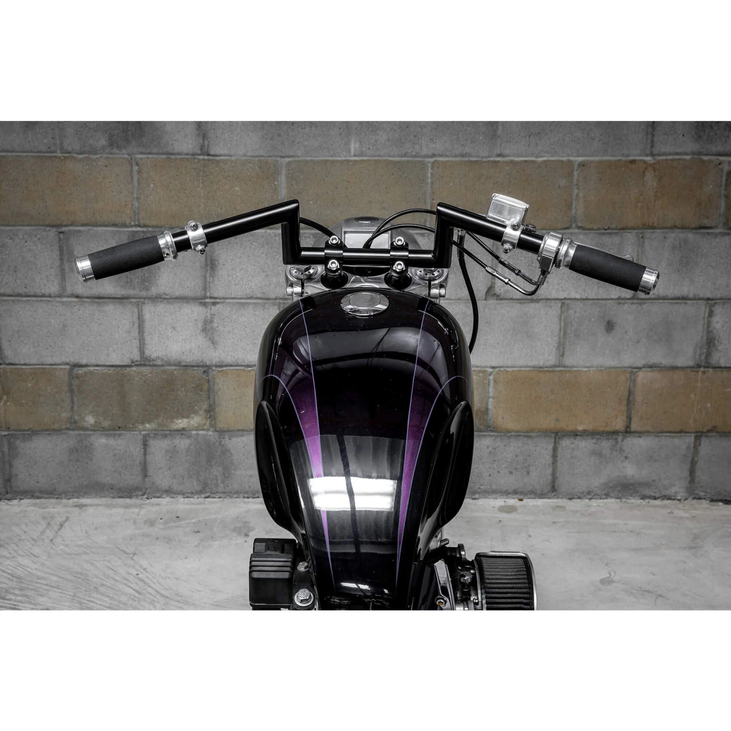 Z Bar Handlebars - 1 Inch - 4 Inch Rise - Black 15 Z Bar Handlebars - 1 Inch - 4 Inch Rise - Black - Image 15