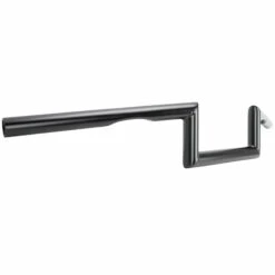 Z Bar Handlebars - 1 Inch - 4 Inch Rise - Black 20 Z Bar Handlebars - 1 Inch - 4 Inch Rise - Black -Motor Parts Hub 009253 cycle standard z bar handlebars 4 in rise black dimpled 2015 1
