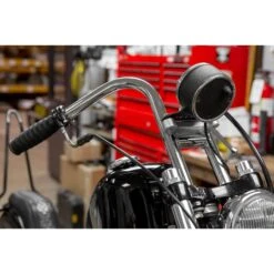 Speedometer Gauge Riser Mount For 1.25 Inch T-Bar Handlebars - Black -Motor Parts Hub 009316 lowbrow customs speedometer gauge riser mount for 1 inch t bar handlebars raw web2 2