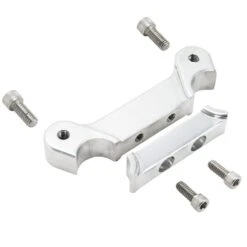 Speedometer Gauge Riser Mount For 1 Inch T-Bar Handlebars - Polished 15 Speedometer Gauge Riser Mount For 1 Inch T-Bar Handlebars - Polished -Motor Parts Hub 009317 lowbrow customs speedometer gauge mount 1 in t bar handlebars polished 2