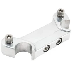 Speedometer Gauge Riser Mount For 1 Inch T-Bar Handlebars - Polished 14 Speedometer Gauge Riser Mount For 1 Inch T-Bar Handlebars - Polished -Motor Parts Hub 009317 lowbrow customs speedometer gauge mount 1 in t bar handlebars polished 4