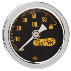 Oil Pressure Gauge 0-60 Psi - Chrome 6 Oil Pressure Gauge 0-60 Psi - Chrome -Motor Parts Hub 009349 pan am oils oil pressure gauge 0 60psi chrome c