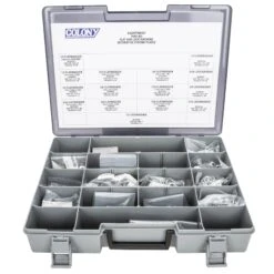 Chrome Plated Flatwasher And Lockwasher Assortment Tray (001) - 902 Pieces