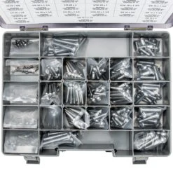Chrome Plated Button Head Socket Head Screw Assortment TRAY-005 - Coarse Thread - 240 Piece -Motor Parts Hub 009704 colony tray 005 chrome plated button head socket head screw assortment tray coarse thread 240 piece 3