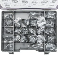 Chrome Plated Smooth Head Socket Head Screw Assortment Tray-007 - Fine Thread - 240 Piece -Motor Parts Hub 009706 colony tray 007 chrome plated smooth head socket head screw assortment tray fine thread 240 piece 3