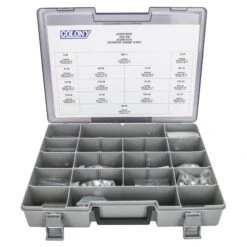 Chrome Plated Acorn Nut Assortment Tray - 152 Piece -Motor Parts Hub 009707 colony tray 008 chrome plated acorn nut assortment tray 152 piece 2