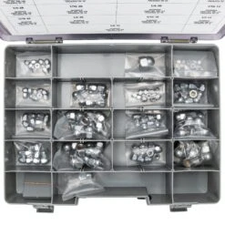 Chrome Plated Acorn Nut Assortment Tray - 152 Piece -Motor Parts Hub 009707 colony tray 008 chrome plated acorn nut assortment tray 152 piece 3