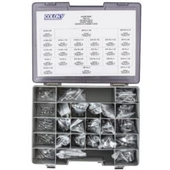 Chrome Plated Hex Head Bolts Assortment Tray (011) - Coarse Thread - 240 Piece