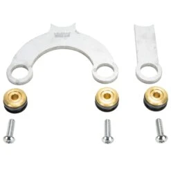 Rubber Mount Bracket Kit For Lowbrow Oil Tanks - For 500 / 650 C.c. Unit Triumph Motorcycles - Brass Washers