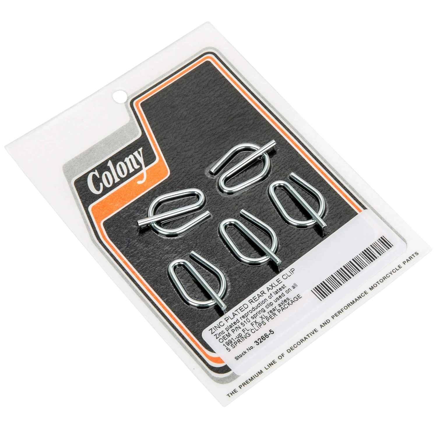 #3266-5 Rear Axle Spring Clip Set 1991 - Up Harley-Davidson FL FX XL 1 #3266-5 Rear Axle Spring Clip Set 1991 - Up Harley-Davidson FL FX XL