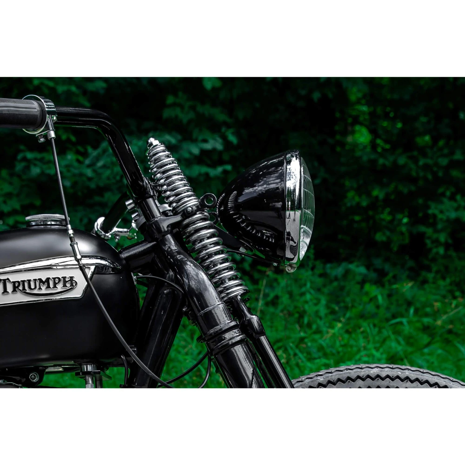 Springer Headlight 1936 - 1954 Harley-Davidson - Black With Chrome Bezel - 12 Volt 8 Springer Headlight 1936 - 1954 Harley-Davidson - Black With Chrome Bezel - 12 Volt - Image 8