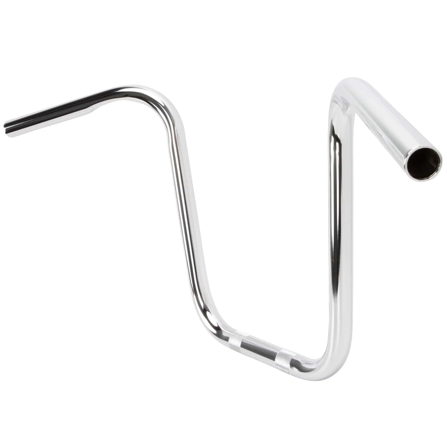 Ape Hanger Handlebars - 1 Inch - 12 Inch Rise - Chrome 2 Ape Hanger Handlebars - 1 Inch - 12 Inch Rise - Chrome - Image 2