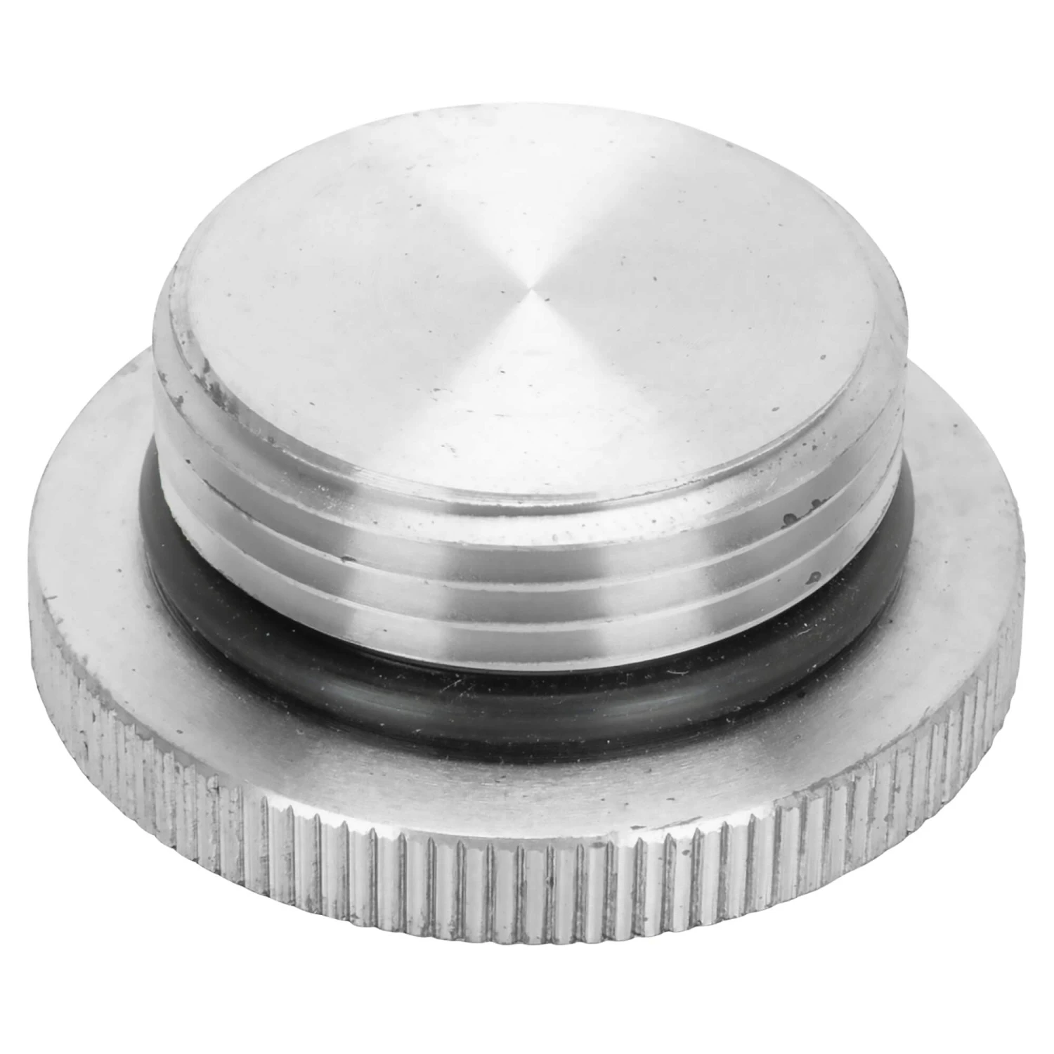 Aluminum Gas / Oil Filler Cap With Weld-In Steel Bung - Unvented 4 Aluminum Gas / Oil Filler Cap With Weld-In Steel Bung - Unvented - Image 4