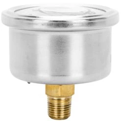 60 Psi Oil Pressure Gauge - White Face -Motor Parts Hub 010005 lowbrow customs 60 psi oil pressure gauge white face 3