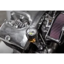 60 Psi Oil Pressure Gauge - White Face -Motor Parts Hub 010005 lowbrow customs 60 psi oil pressure gauge white face web 3