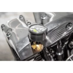 60 Psi Oil Pressure Gauge - White Face -Motor Parts Hub 010005 lowbrow customs 60 psi oil pressure gauge white face web 4
