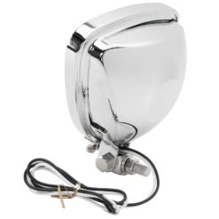 Aris Style Triangular Headlight - Chrome -Motor Parts Hub 010174 emgo aris style triangular headlight chrome 4
